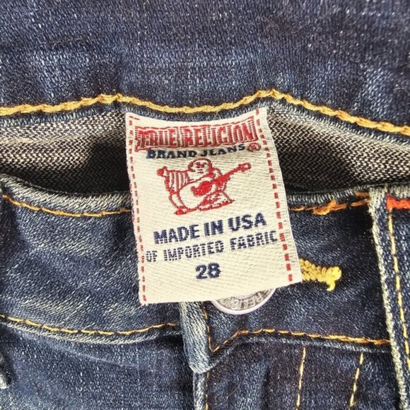 NWT‎ TRUE RELIGION USA Made 🇺🇸 DRFTR N/ JOEY WMM W/ STUDS Jeans 10503YF Sz 28 - Picture 14 of 15